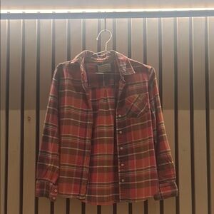 Plaid Button-Up Shirt